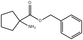 1-氨基环戊烷-1-羧酸苄酯 结构式