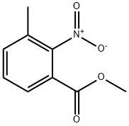 3-甲基-2-硝基苯甲酸甲酯 结构式