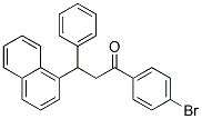 1-Propanone, 1-(4-bromophenyl)-3-(1-naphthalenyl)-3-phenyl- 结构式