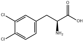 3,4-二氯苯丙氨酸, 5472-67-3, 结构式