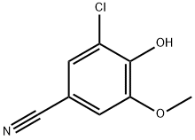 3-氯-4-羟基-5-甲氧基苄腈, 5485-88-1, 结构式