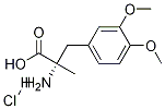 L-3-(3,4-二甲氧基苯基)-2-甲基丙氨酸盐酸盐, 5486-79-3, 结构式