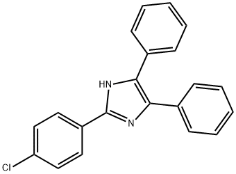 2-(4-氯苯基)-4,5-二苯基咪唑 结构式
