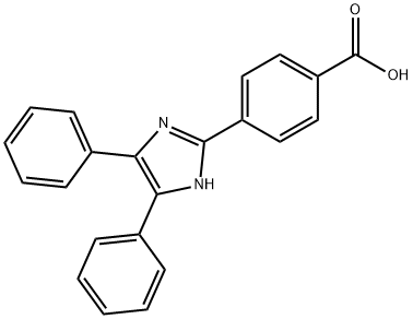 4-(4,5-二苯基-1H-咪唑-2-基)苯甲酸 结构式