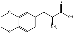 3,4-二甲氧基-DL-苯丙氨酸, 55-59-4, 结构式