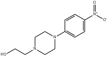 2-[4-(4-硝基苯基)-1-哌嗪基]乙醇 结构式