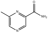 6-METHYLPYRAZINE-2-CARBOXAMIDE 结构式