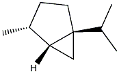 [1R,4R,5R,(+)]-4-Methyl-1-(1-methylethyl)bicyclo[3.1.0]hexane 结构式