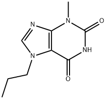 3-甲基-7-丙基黄嘌呤 结构式