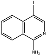 4-ヨードイソキノリン-1-アミン 化学構造式