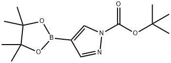 1-Boc-吡唑-4-硼酸频哪醇酯, 552846-17-0, 结构式