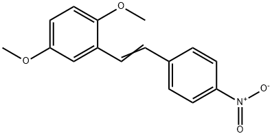 1,4-ジメトキシ-2-[2-(4-ニトロフェニル)エテニル]ベンゼン 化学構造式