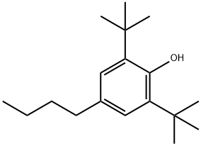 4-丁基-2,6-二-叔丁基苯酚 结构式