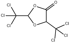 1,3-Dioxolan-4-one, 2,5-bis-trichloromethyl- 结构式