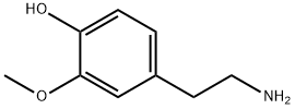 4-(2-氨基乙基)-2-甲氧基苯酚 结构式