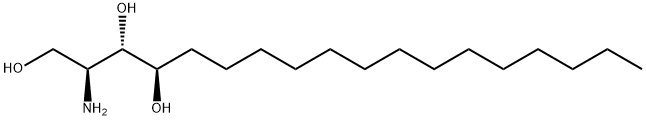 植物鞘氨醇, 554-62-1, 结构式
