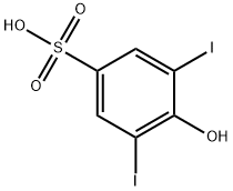4-HYDROXY-3,5-DIIODOBENZENESULPHONIC ACID, 554-71-2, 结构式
