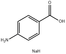 对氨基苯甲酸钠, 555-06-6, 结构式