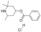 2,2,6-trimethylpiperidin-4-yl benzoate hydrochloride Struktur