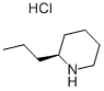 (+/-)-2-PROPYLPIPERIDINE HYDROCHLORIDE, 555-92-0, 结构式