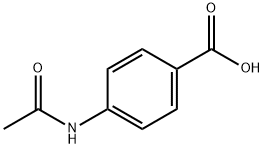 p-Acetylamino benzoic acid Struktur