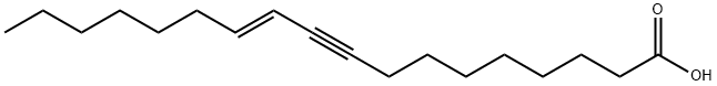 (E)-11-オクタデセン-9-イン酸 化学構造式