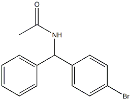 N-[(4-溴苯基)(苯基)甲基]乙酰胺 结构式