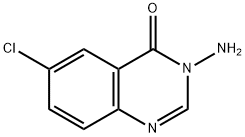3-胺-6-氯-3,4-二氢喹唑啉-4-酮 结构式