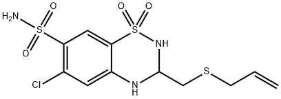 阿尔噻嗪, 5588-16-9, 结构式
