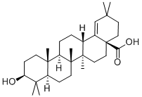 OLEAN-18-EN-28-OIC ACID,3-HYDROXY-,(3B)-, 559-68-2, 结构式
