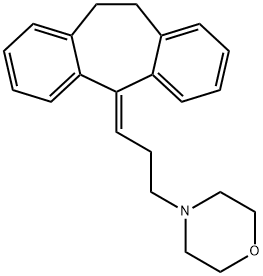 4-[3-(10,11-Dihydro-5H-dibenzo[a,d]cyclohepten-5-ylidene)propyl]morpholine 结构式