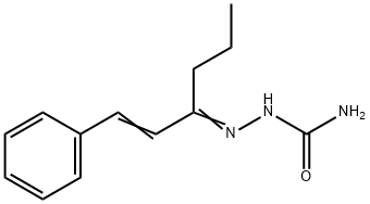 1-Phenyl-1-hexen-3-one semicarbazone 结构式