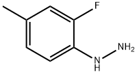 (2-氟-4-甲基苯基)肼, 5596-75-8, 结构式