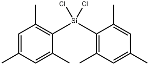ジクロロビス(2,4,6-トリメチルフェニル)シラン 化学構造式
