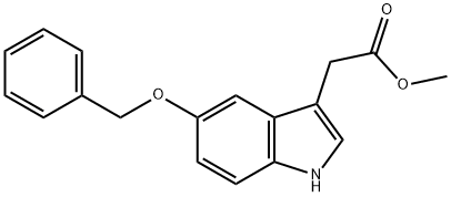 5-苄氧基吲哚-3-乙酸甲酯, 5599-44-0, 结构式