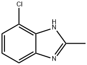 4-クロロ-2-メチル-1H-ベンゾ[D]イミダゾール 化学構造式