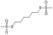 1,6-HEXANEDIYL BISMETHANETHIOSULFONATE, 56-01-9, 结构式