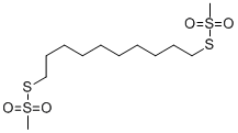 1,10-癸二基二甲烷硫代磺酸酯, 56-02-0, 结构式