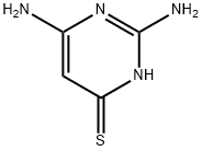 2,4-二氨基-6-巯基嘧啶, 56-08-6, 结构式