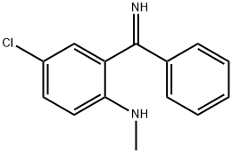 2-(methylamino)-5-chlorobenzophenone imine 结构式