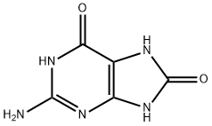 2-氨基-6,8-二羟基嘌呤 结构式