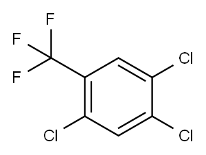 2,4,5-三氯三氟甲苯 结构式