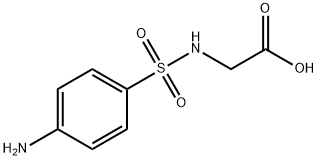 |(4-氨基苯磺酰基氨基)-乙酸, 5616-30-8, 结构式