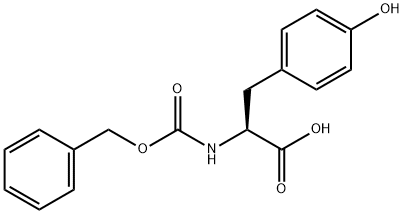 N-苄氧羰基-DL-酪氨酸 结构式