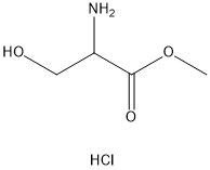 DL-丝氨酸甲酯盐酸盐, 5619-04-5, 结构式