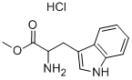 DL-色氨酸甲酯盐酸盐, 5619-09-0, 结构式