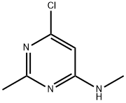 6-氯-N,2-二甲基-4-嘧啶胺 结构式