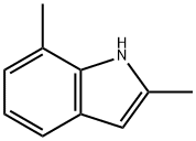 2,7-ジメチル-1H-インドール 化学構造式