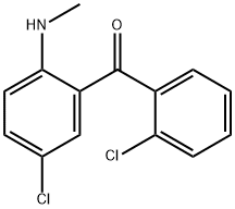 2‘-氯-2-甲氨基-5-氯二苯甲酮 结构式