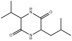 环-(亮氨酸-缬氨酸)二肽, 5625-50-3, 结构式